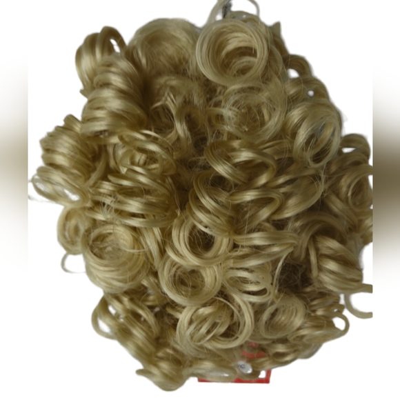 *H25477 NWT Sepia Curly Blonde Ponytail  Bun - Picture 3 of 10